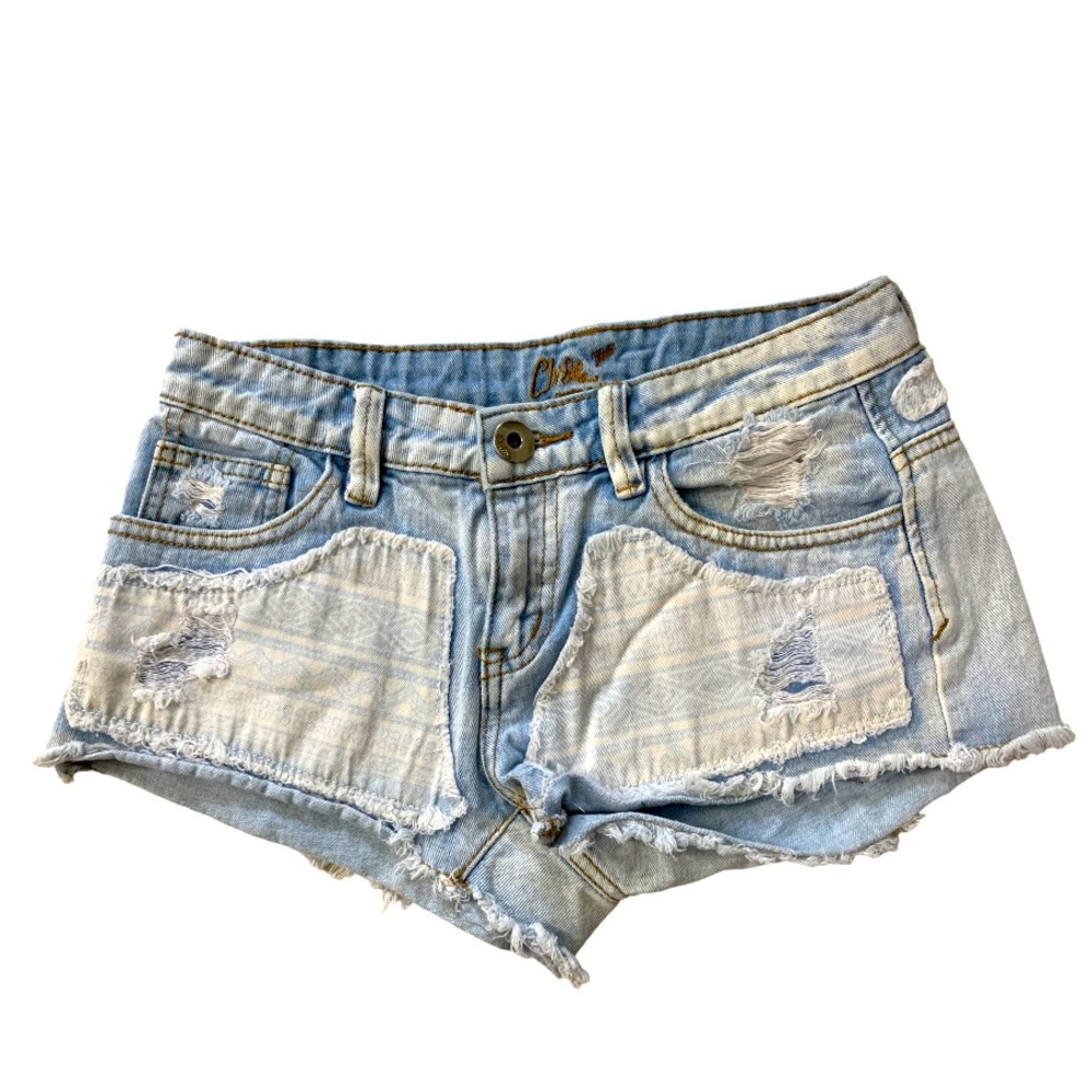 Chiqle low rise washed out shorts size Small